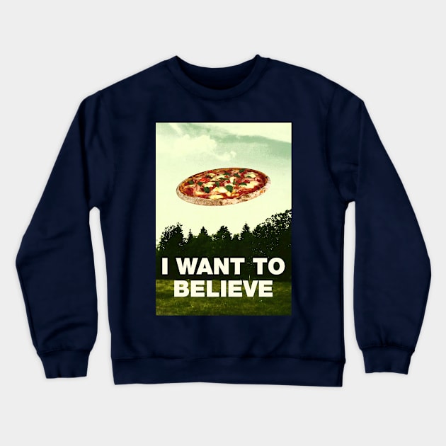 I WANT TO BELIEVE Crewneck Sweatshirt by miskel